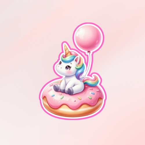 Licorne sur un Donuts